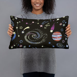 I Will Always Love You Pillow Black Galaxy