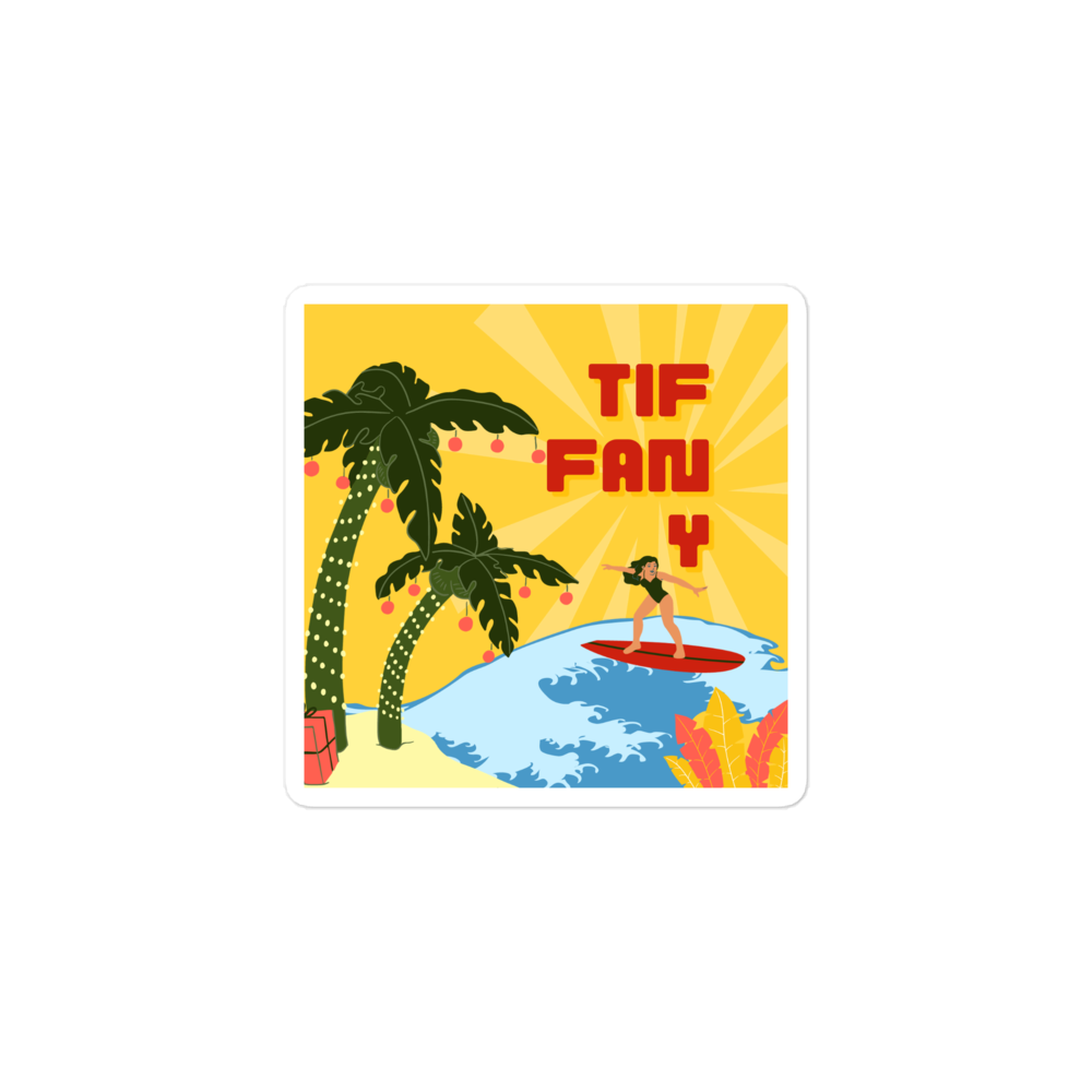 TIF-FAN-Y Surf Sticker