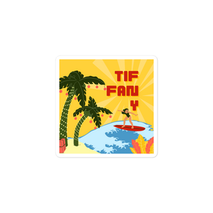 TIF-FAN-Y Surf Sticker