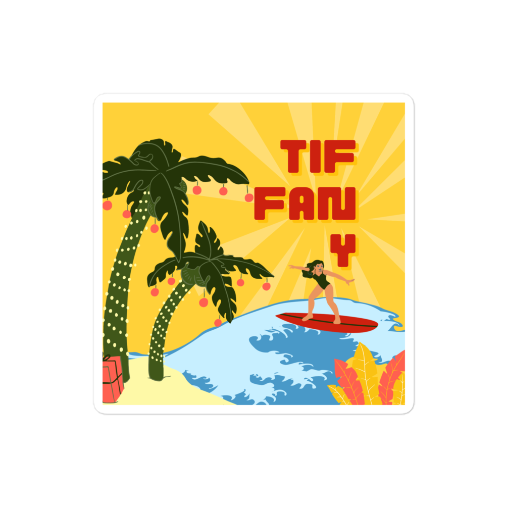 TIF-FAN-Y Surf Sticker