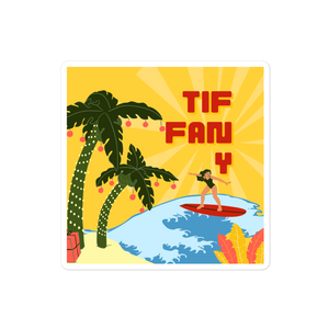 TIF-FAN-Y Surf Sticker