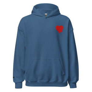 DON'T Embroidered Heart Hoodie
