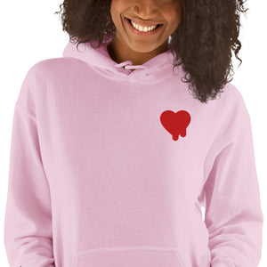 DON'T Embroidered Heart Hoodie