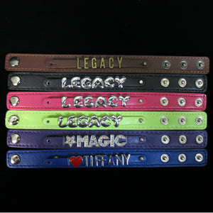 Magic - Purple Leather Wristband