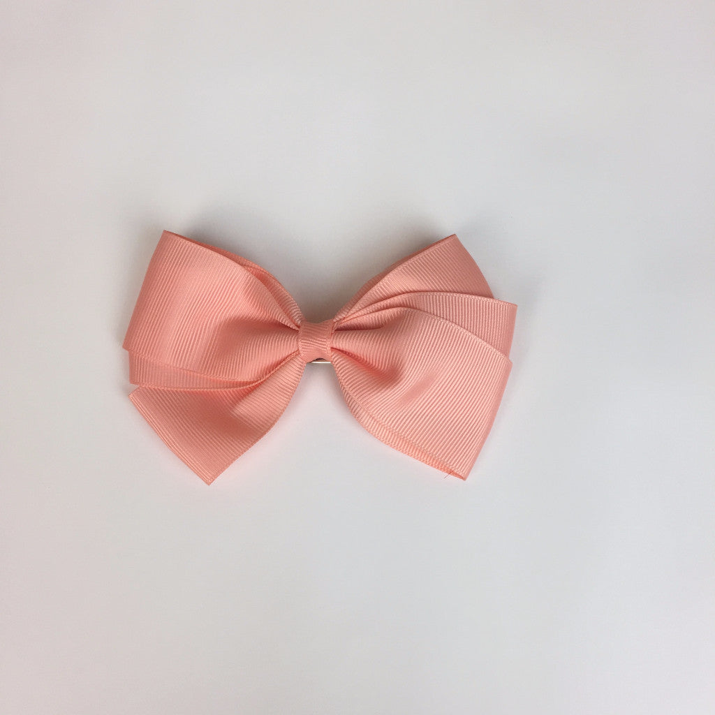 Peach Apricot Hair Bow Hairbow